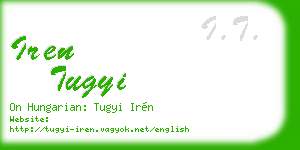 iren tugyi business card